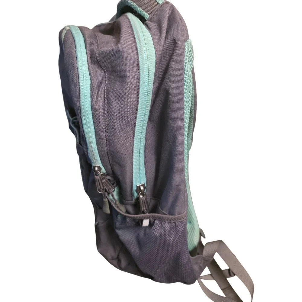 The North Face Jester Backpack Gray Mint‎ Green School Travel Book Bag